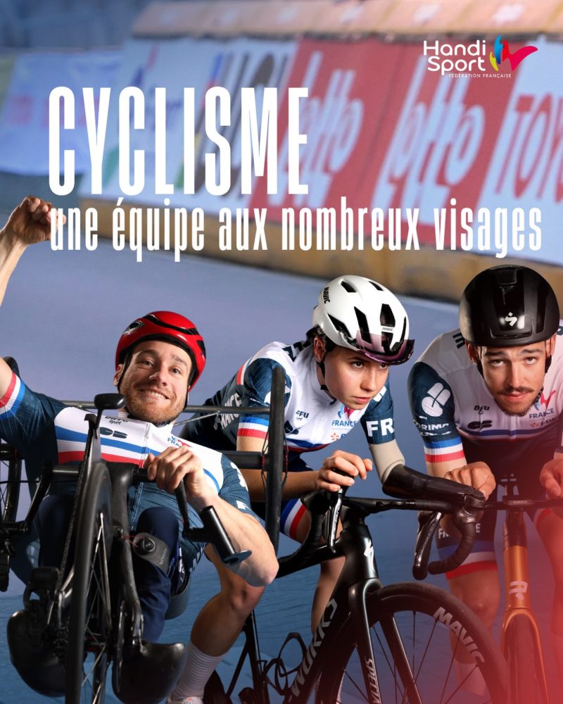 🇫🇷 Demain, l’équipe de France de para cyclisme sur route lance son Mondial à Huntsville (USA) !
 
Un an après avoir dominé les Championnats du monde de Ronse avec 27 médailles et 12 titres mondiaux, l’équipe de France de para cyclisme est de retour au rendez-vous planétaire.

Parmi les têtes d’affiche, Alexandre Léauté, Dorian Foulon, Florian Jouanny, Heïdi Gaugain, Kévin Le Cunff, Loïc Vergnaud, les tandems… mais aussi une nouvelle génération qui vient bousculer la hiérarchie.
 
La France arrive avec un statut : celui de première nation mondiale.
Et une ambition claire : le rester 🏆
 
La concurrence s’est renforcée. Les cartes sont redistribuées. Les occasions de podium seront nombreuses.
 
Mais demain, il ne restera qu’une chose à faire : pédaler fort.
Allez les Bleus ! 🇫🇷