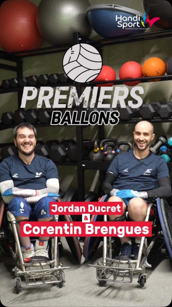 🏐✨ Découvrez les Premiers Ballons de Jordan Ducret et Corentin Brengues ! 

Nos joueurs de l’équipe de France reviennent sur leurs premiers pas en rugby fauteuil et une chose est sûre, les débuts sont parfois compliqués.
 
Découvrez leurs premières impressions & leurs meilleurs souvenirs.