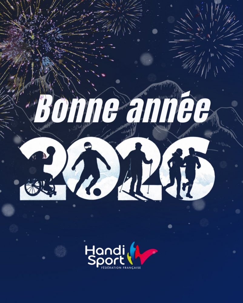🎆✨ Bonne année 2026 de la part de la Fédération Française Handisport ! ✨🎆
 
Chaque succès de la Fédération est le fruit d’une force collective : nos licenciés, bénévoles, clubs, partenaires et équipes, qui donnent le meilleur chaque jour pour faire vivre le sport pour tous.
 
En 2026, nous allons toujours plus loin : une nouvelle année qui s’annonce à nouveau intense et inspirante, avec en ligne de mire les Jeux Paralympiques d’hiver ✨