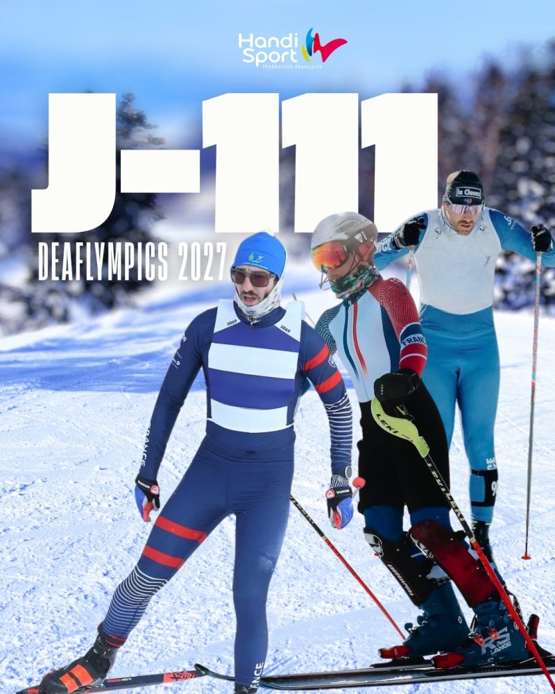 ⏳ J-111 avant les Deaflympics d’hiver !

En cette Journée internationale des sourds, le compte à rebours est officiellement lancé avant le grand rendez-vous de l’hiver 🇫🇷❄️

Du 15 au 24 janvier 2027, Innsbruck et Seefeld, dans le Tyrol autrichien, accueilleront les Deaflympics d’hiver.

La Fédération Française Handisport poursuit au quotidien son engagement pour le développement des sports pour les sourds dont elle a la délégation, de la pratique aux compétitions, jusqu’aux équipes de France.

Prochaine destination : l’Autriche. Rendez-vous dans 111 jours ! 🇦🇹