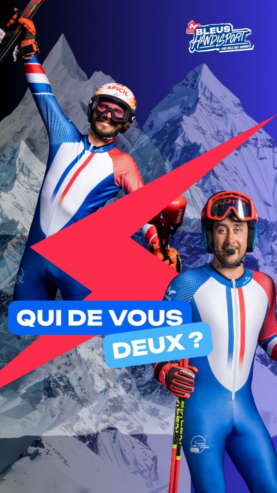 🎿 @jordanbroisin vs @hyacinthe_deleplace 
Qui d’eux deux… ? Nos skieurs alpins se prêtent au jeu !