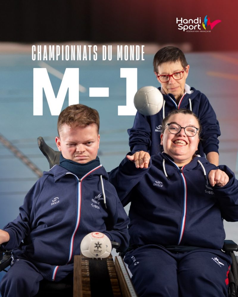 🔴 Plus qu’un mois avant les Championnats du monde de boccia !
 
Du 24 août au 4 septembre, les Bleus prendront la direction de Séoul 🇰🇷 pour l’un des plus grands rendez-vous de la saison.
 
Après de belles performances tout au long de l’année, l’équipe de France arrive avec de grandes ambitions et l’envie de porter haut les couleurs tricolores.
 
Découvrez les sélectionnés :
🇫🇷 Aurélie Aubert
🇫🇷 Sonia Heckel
🇫🇷 Mathilde Troude
🇫🇷 Jules Ménard