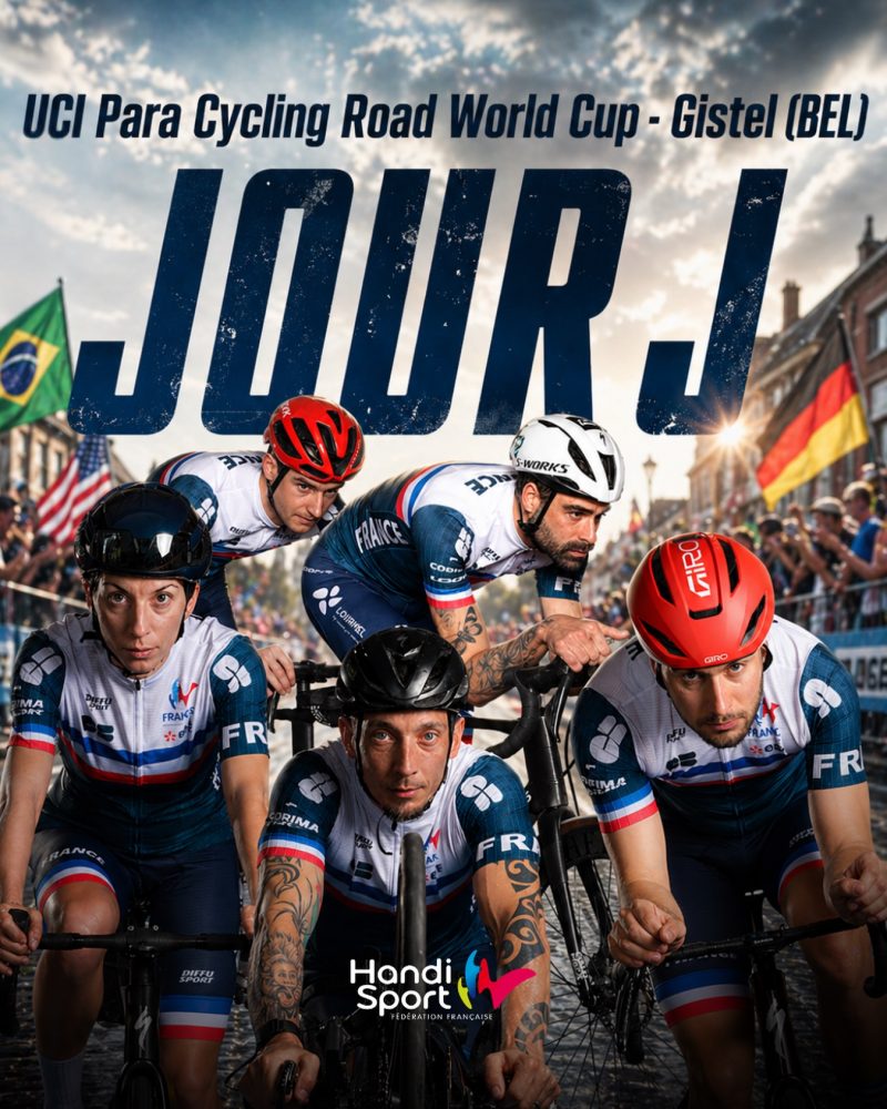 Top départ pour les Bleus 🚴‍♂️
 
Aujourd’hui, les paracyclistes français lancent officiellement leur saison internationale à l’occasion de la 2ème étape de la Coupe du monde de para cyclisme sur route, à Gistel, en Belgique.
 
Un premier grand rendez-vous pour se confronter au meilleur niveau mondial et prendre des repères dès le début de saison.
 
Au programme :
👉 28 et 29 avril : contre-la-montre
👉 30 avril et 1 mai : les courses en ligne
 
Ils seront près de 40 coureurs français au départ, prêts à tout donner sur les routes belges. 🇫🇷