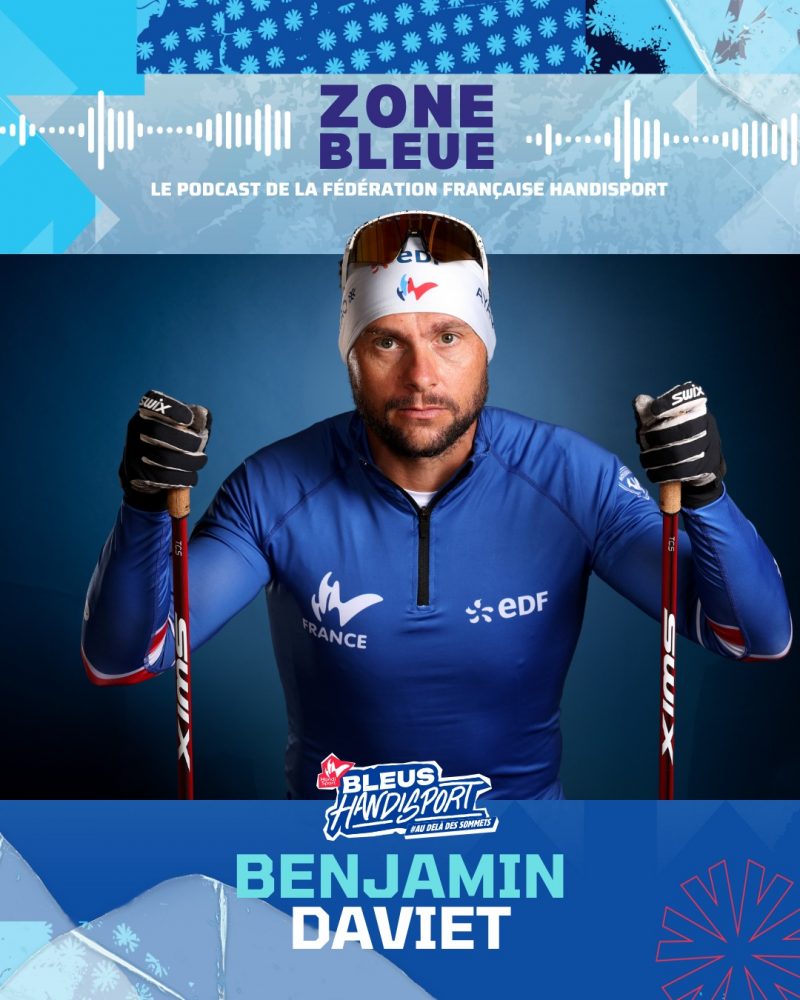 Direction le ski nordique pour le nouvel épisode de "Zone Bleue" avec l’un des visages majeurs du handisport français : @davietbenjamin ❄️🇫🇷

À l’adolescence, un accident de mobylette bouleverse sa trajectoire. Quelques mois plus tard, il décide de se relever, chausse les skis et découvre le para ski nordique. En quelques mois, il intègre le collectif France. Le début d’une carrière hors normes.

🏅 10 médailles paralympiques dont 5 en or, 9 titres de champion du monde, porte-drapeau à Pékin 2022 et un défi fou en para aviron jusqu’aux Jeux de Paris 2024.

Dans cet épisode, Benjamin raconte l’après-accident, l’exigence du très haut niveau, la longévité dans l’excellence, l’importance du collectif, du staff et de la confiance.

🎧 A écouter dans le lien en bio.

@edfsport @ayaq_mountain @region_auvergnerhonealpes