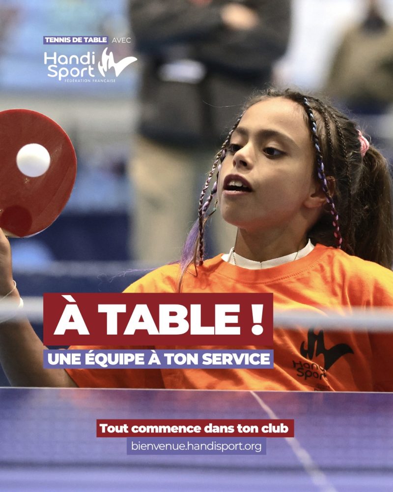 Vous pensez connaître le tennis de table ? 🏓 Attendez de découvrir sa version handisport.

De la vitesse, des réflexes, de la précision, des échanges qui s’enchaînent… et surtout une discipline qui s’adapte à de nombreux profils, debout comme en fauteuil.

Que l’on vienne pour le plaisir de jouer, pour progresser ou avec l’envie de se challenger, tout commence de la même manière : une raquette en main et une première balle échangée.

Cette rentrée, c’est peut-être le moment de passer de l’autre côté de la table 👀

👉 Tout commence dans un club ! 
Trouvez le votre sur handisport.org/bienvenue